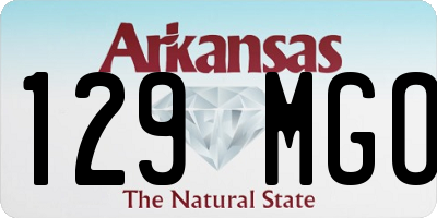 AR license plate 129MGO