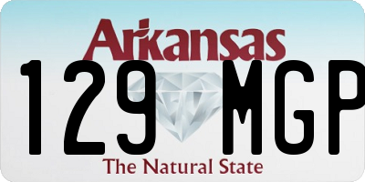 AR license plate 129MGP