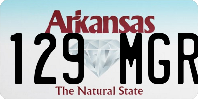 AR license plate 129MGR