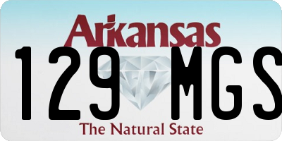 AR license plate 129MGS