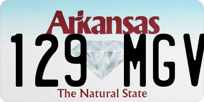 AR license plate 129MGV