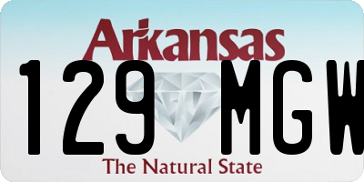 AR license plate 129MGW