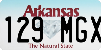 AR license plate 129MGX