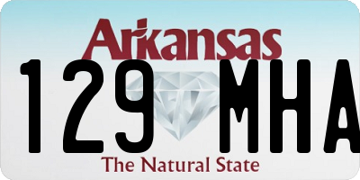 AR license plate 129MHA