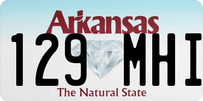 AR license plate 129MHI