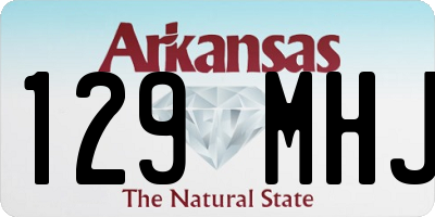 AR license plate 129MHJ