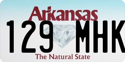 AR license plate 129MHK