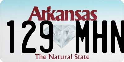 AR license plate 129MHN