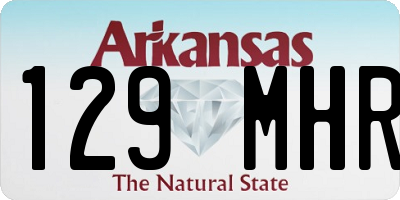 AR license plate 129MHR