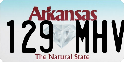AR license plate 129MHV
