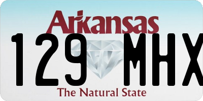 AR license plate 129MHX