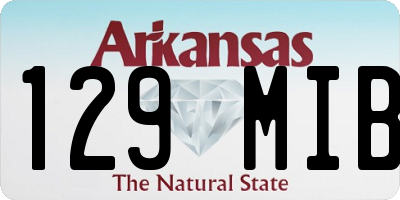 AR license plate 129MIB