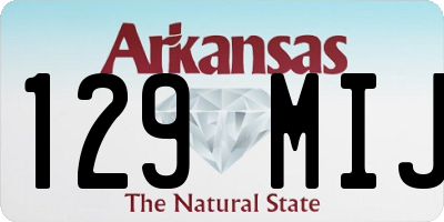 AR license plate 129MIJ