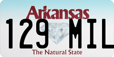 AR license plate 129MIL