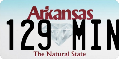 AR license plate 129MIN