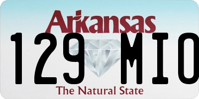 AR license plate 129MIO