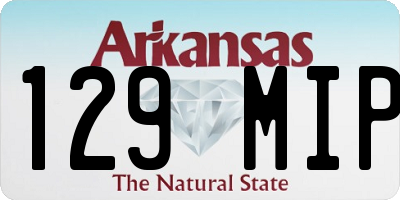 AR license plate 129MIP