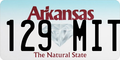 AR license plate 129MIT