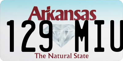 AR license plate 129MIU