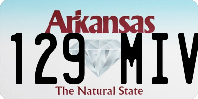 AR license plate 129MIV