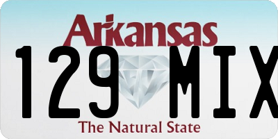 AR license plate 129MIX
