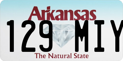 AR license plate 129MIY
