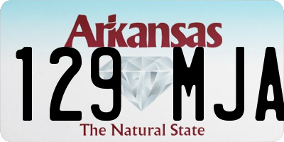 AR license plate 129MJA