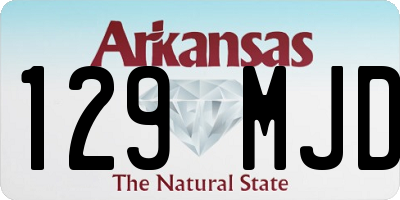 AR license plate 129MJD
