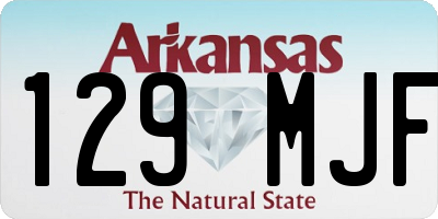 AR license plate 129MJF