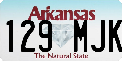 AR license plate 129MJK