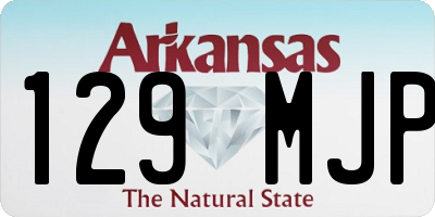 AR license plate 129MJP