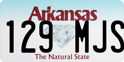 AR license plate 129MJS