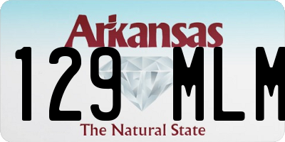 AR license plate 129MLM