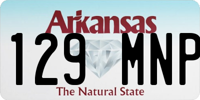 AR license plate 129MNP