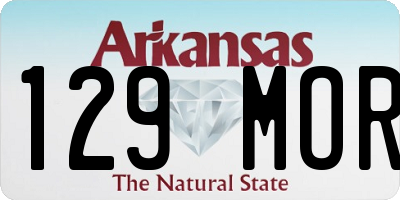 AR license plate 129MOR