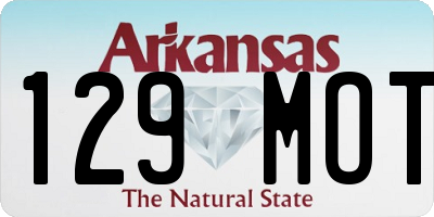 AR license plate 129MOT