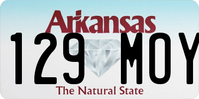 AR license plate 129MOY