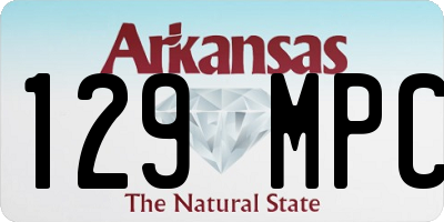 AR license plate 129MPC