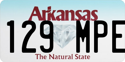 AR license plate 129MPE