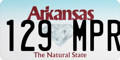 AR license plate 129MPR