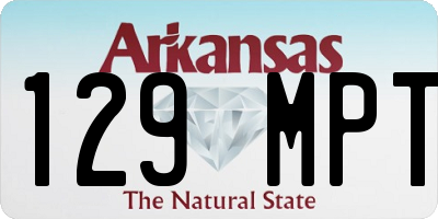 AR license plate 129MPT