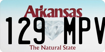 AR license plate 129MPV