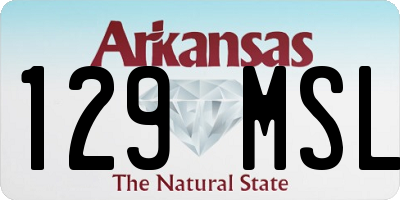 AR license plate 129MSL