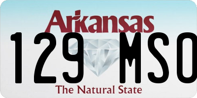 AR license plate 129MSO