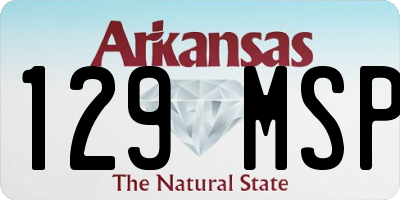 AR license plate 129MSP