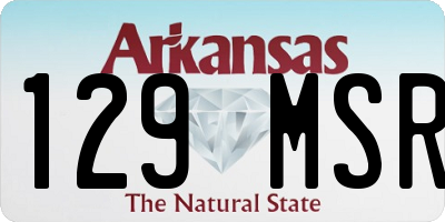 AR license plate 129MSR
