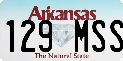AR license plate 129MSS