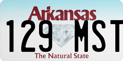AR license plate 129MST