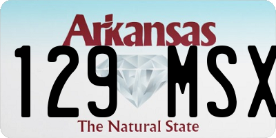 AR license plate 129MSX