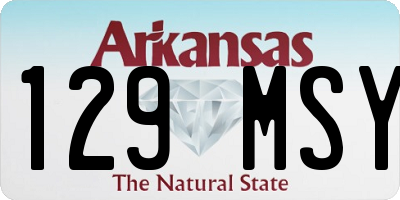 AR license plate 129MSY